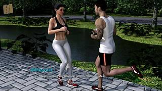 Intertwined scenes in a series of 128.