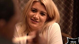 Boobjob date turns into deep restaurant fucking with layla price's monster cock.