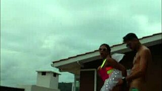 Ever Seen Latina Lunna Vaz Banged Hard On A Party Balcony?