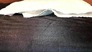 Tied down ebony girl squirting on big black cock 😩