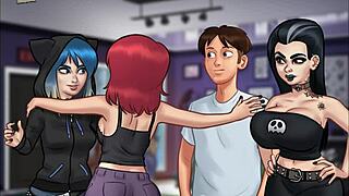 Summer of love: Visual novel and interactive game with erotic content.