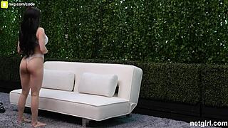 amazing hot babe returns for another hard pounding session