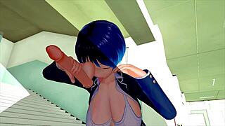 Bold Help For Female Classmate In Corridor 3D Hentai