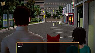 My new family 315 - a game episode with redhead character and small tits.