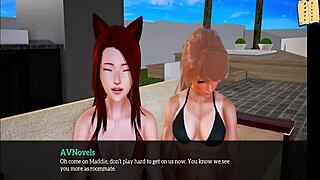 i got a new family member with small tits, and we had erotic fun in this anime cartoon