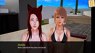 i got a new family member with small tits, and we had erotic fun in this anime cartoon