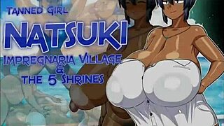 Is this the happy ending for tanned girl natsuki in hentai game ep 16 after defeating lord impregnaria?