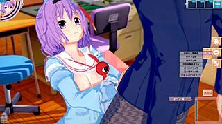 touhou satori gets big tits rubbed in 3d hentai game