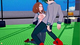 Ochako Uraraka And Izuku Midoriya Intense Sex - My Hero Academia Hentai