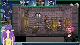 Watch the sexy brunette with big tits in Witch Trainer Silver part 19! Fucking and sucking in this hentai game!