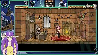 Watch the sexy brunette with big tits in Witch Trainer Silver part 19! Fucking and sucking in this hentai game!