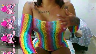 ts angelique monroe, my first webcam show in lingerie was so exciting