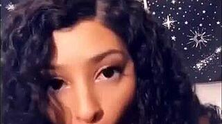 The gorgeous lightskin german teen 18+ exclaims, 'Suck this big cock!'