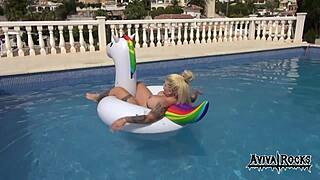 Aviva Rocks - Masturbates On Unicorn