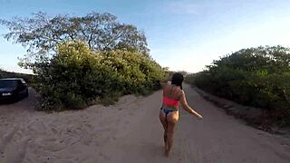 girl fucks in public on beach to unstuck car, sumaya ganesha