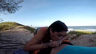 girl fucks in public on beach to unstuck car, sumaya ganesha