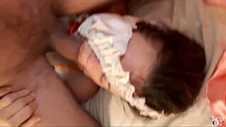 french amateur in satin lingerie sucks cock with dirty talk pov