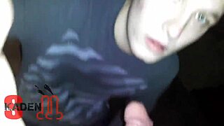 straight guy gets sucked by gay amateur in homemade setting