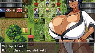 Natsuki in Hentai Game Ep 11 Gets Public Masturbation by Village Chief!