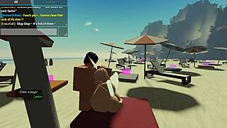Roblox condo 2: Enjoying a big cock on the beach