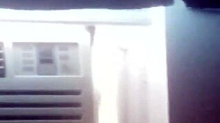 The brunette teen 18+ slowly got naked, showing her ass