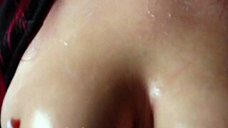 Sensual Oiled Tits Massage With Lotion!