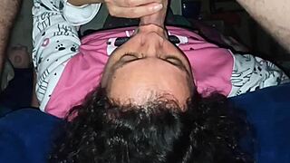 Mature milf loves sucking cock and rimming for her son's friend