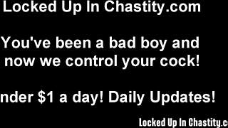 Your Dick Is LOCKED in Chastity With No Escape!