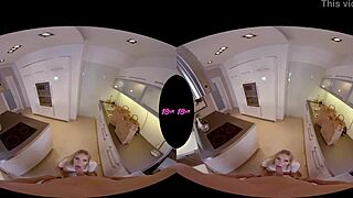 big titty blonde teen gets smashed in kitchen