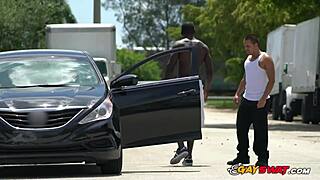 Horny gay cops bang black suspect passionately