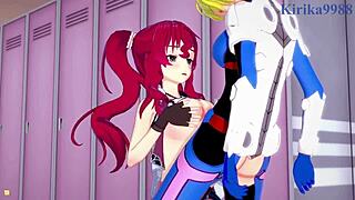 Ange and Hilda's Futanari Sex Versus Lesbian Play