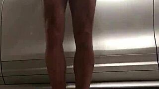 i spy on gay guys working out in the garage gym