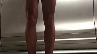 i spy on gay guys working out in the garage gym