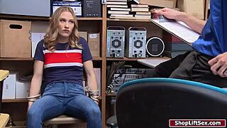 blonde thief bangs officer to escape, feeling so torn