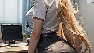 lily summers in malax project office hentai scene