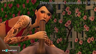 blacklove ulrikefaust in the sims 4 with huge cocks and cumshots
