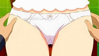 blonde busty maid in anime