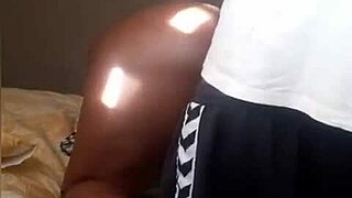 So, this African dude just kept pounding her doggy style till he finished, man, what a wild night!