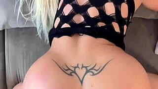 Does the blonde want doggystyle with huge cock?