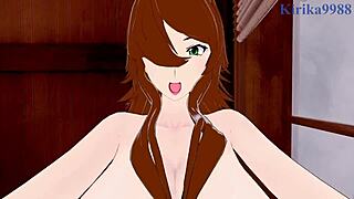 Mei Terumi 和Konan 狂野Naruto Hentai性爱