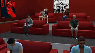 My shy wife got shared with strangers at a porn cinema, wild start!