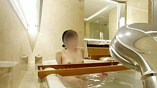 i can't believe how luxurious this bath scene is with my student