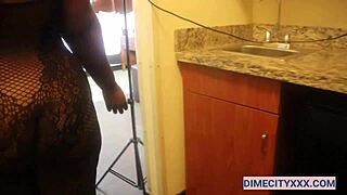 Dominique Larue Sucks Big Black Cock