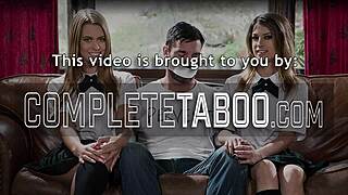 kinky teen 18+ stepdaughter gets spitroasted