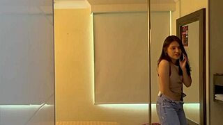 ella gets a hot call. the hotel employee records her part 1