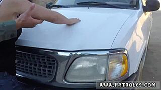 Dominant Cop and Police Uniform Brunette Gets Pulled Over for a