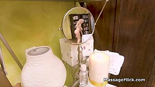 Filming Myself Fucking Hot Blonde During Intense Massage Session