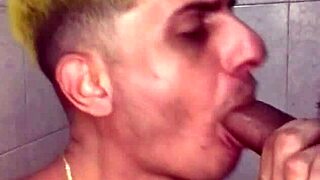 Teen Twink Sucks Big Black Cock Secretly After Soccer