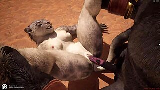 Watch this wild furry hentai where the assfucking is intense