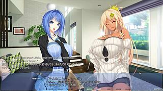 Akumeru Family - Yunagi Route Part 4 - Feeling Up Stepsis With Big Tits And Massage